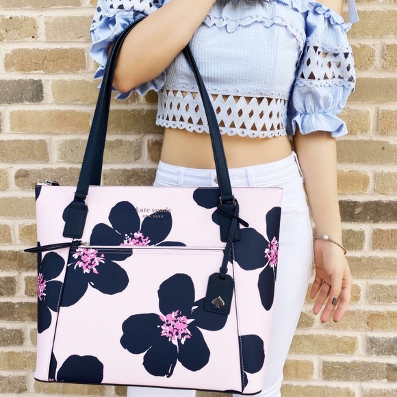 NWT๐๐Kate Spade Grand Flora Pocket Tote & Wallet - Picture 6 of 14